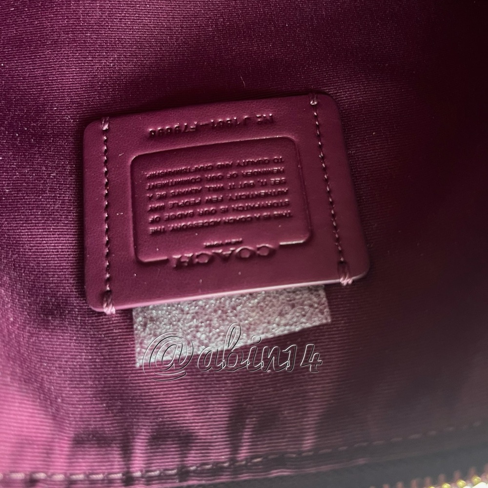 NWT Coach Leather Wristlet Pouch Clutch - Picture 4 of 6